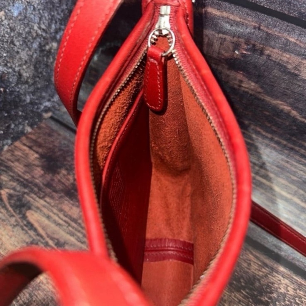 Coach Red Crossbody Bag with Polka Dot Charm - Picture 11 of 12